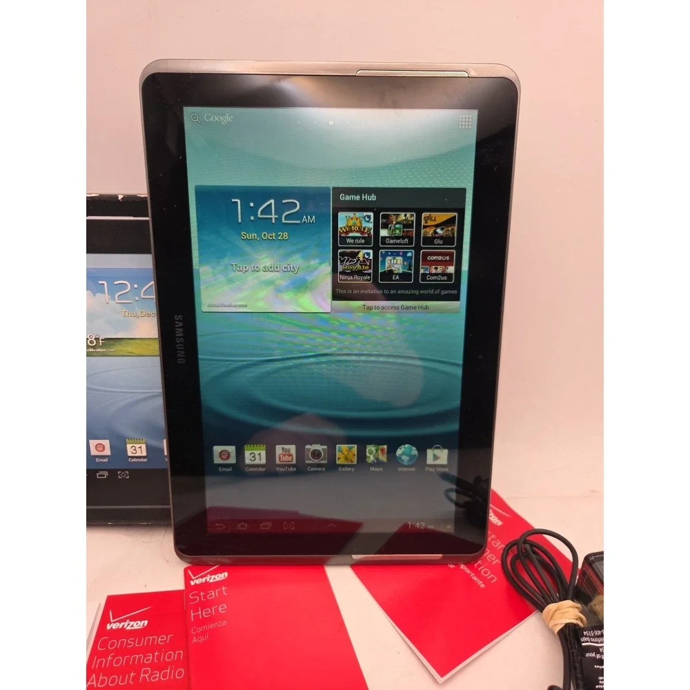 Samsung Galaxy Tab 2 SCH-1915 8GB, Wi-Fi, 10.1in - Titanium Silver FOR REPAIR